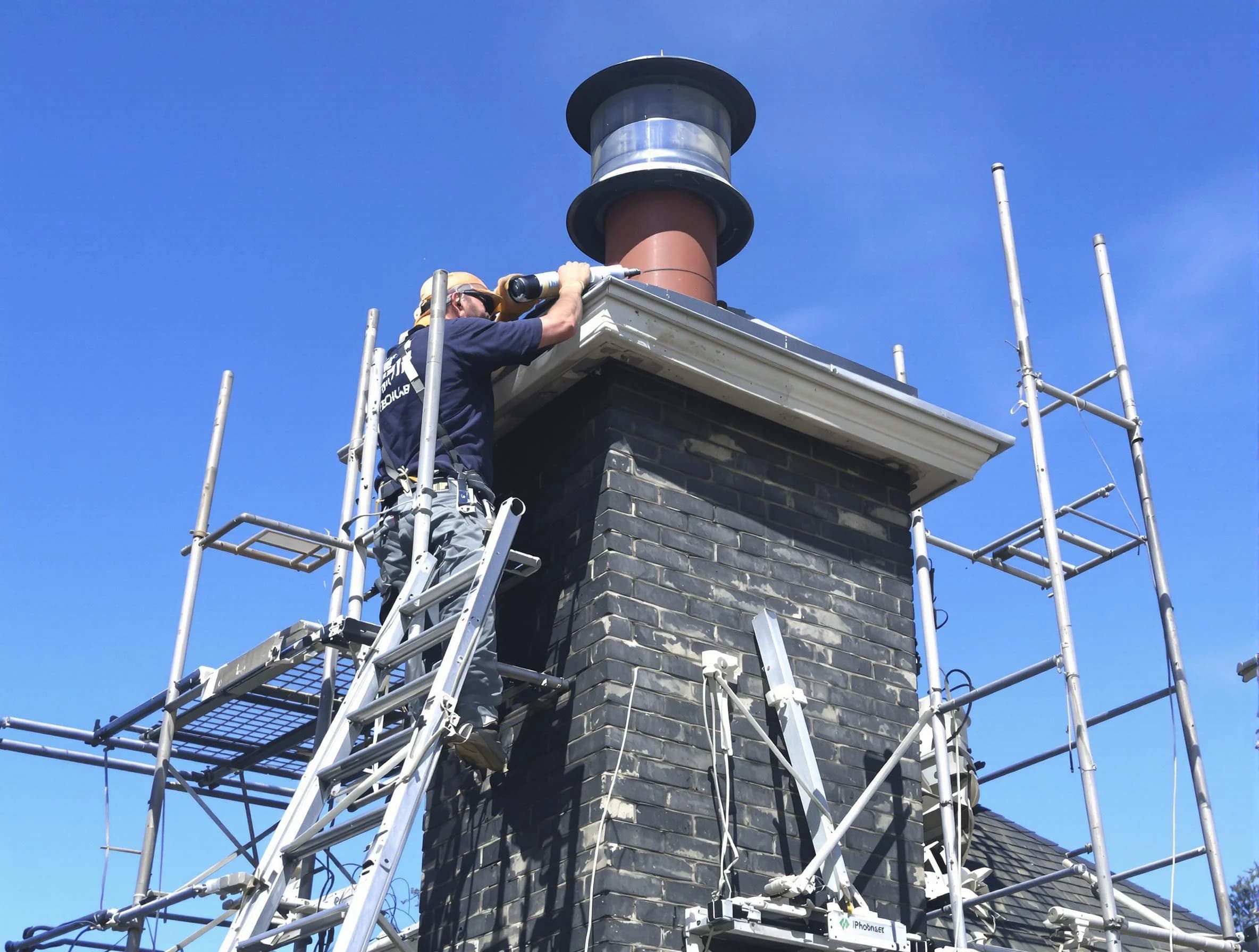 Sturdy chimney crown finished by Fayetteville Chimney Sweep in Fayetteville, GA