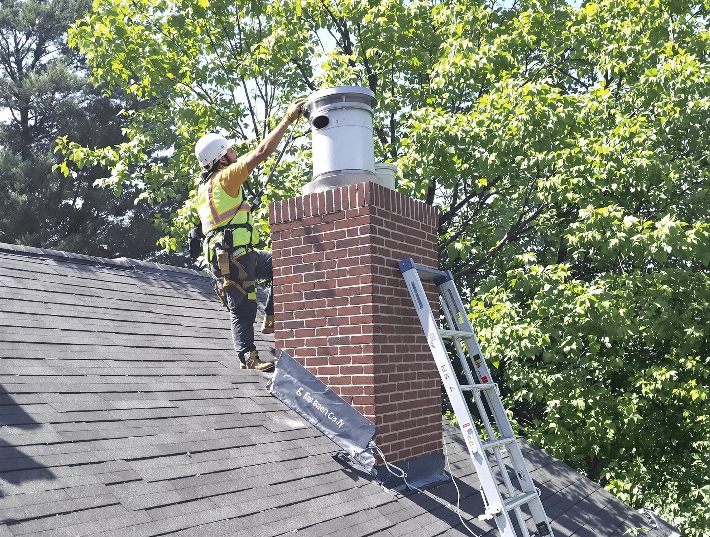 Chimney liner inspection by Fayetteville Chimney Sweep in Fayetteville, GA