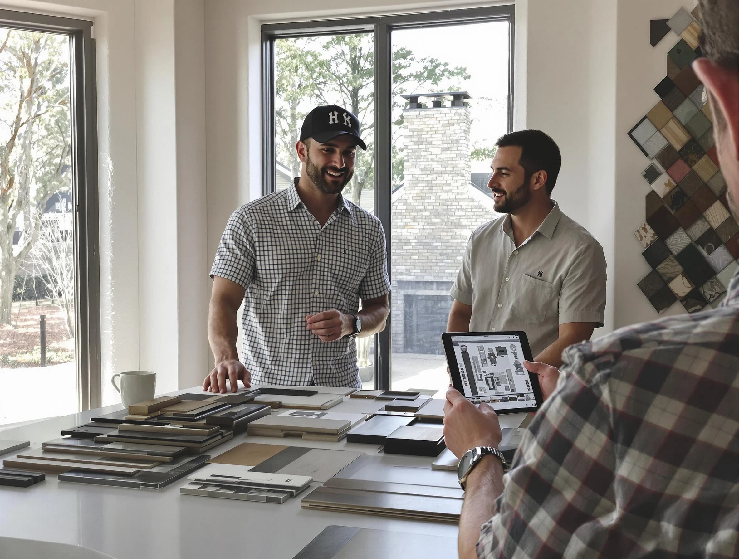 Fayetteville Chimney Sweep remodeling a chimney and fireplace in Fayetteville, GA