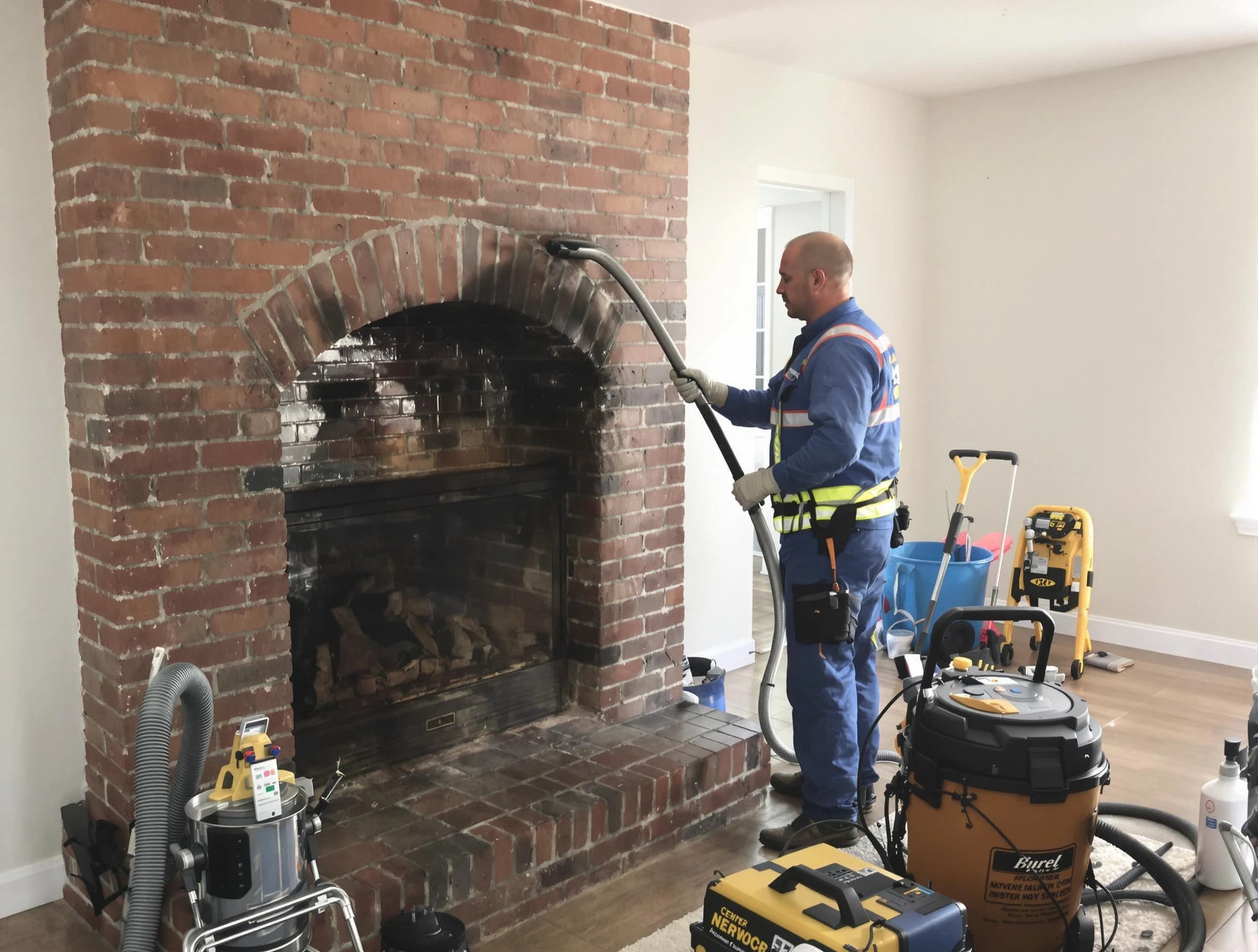 Fayetteville Chimney Sweep expert performing detailed chimney sweep in Fayetteville, GA