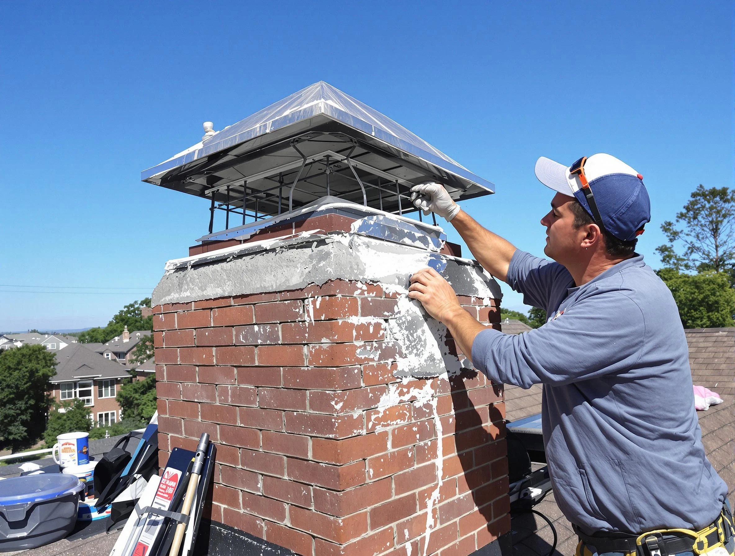Chimney Crown Services service in Fayetteville, GA