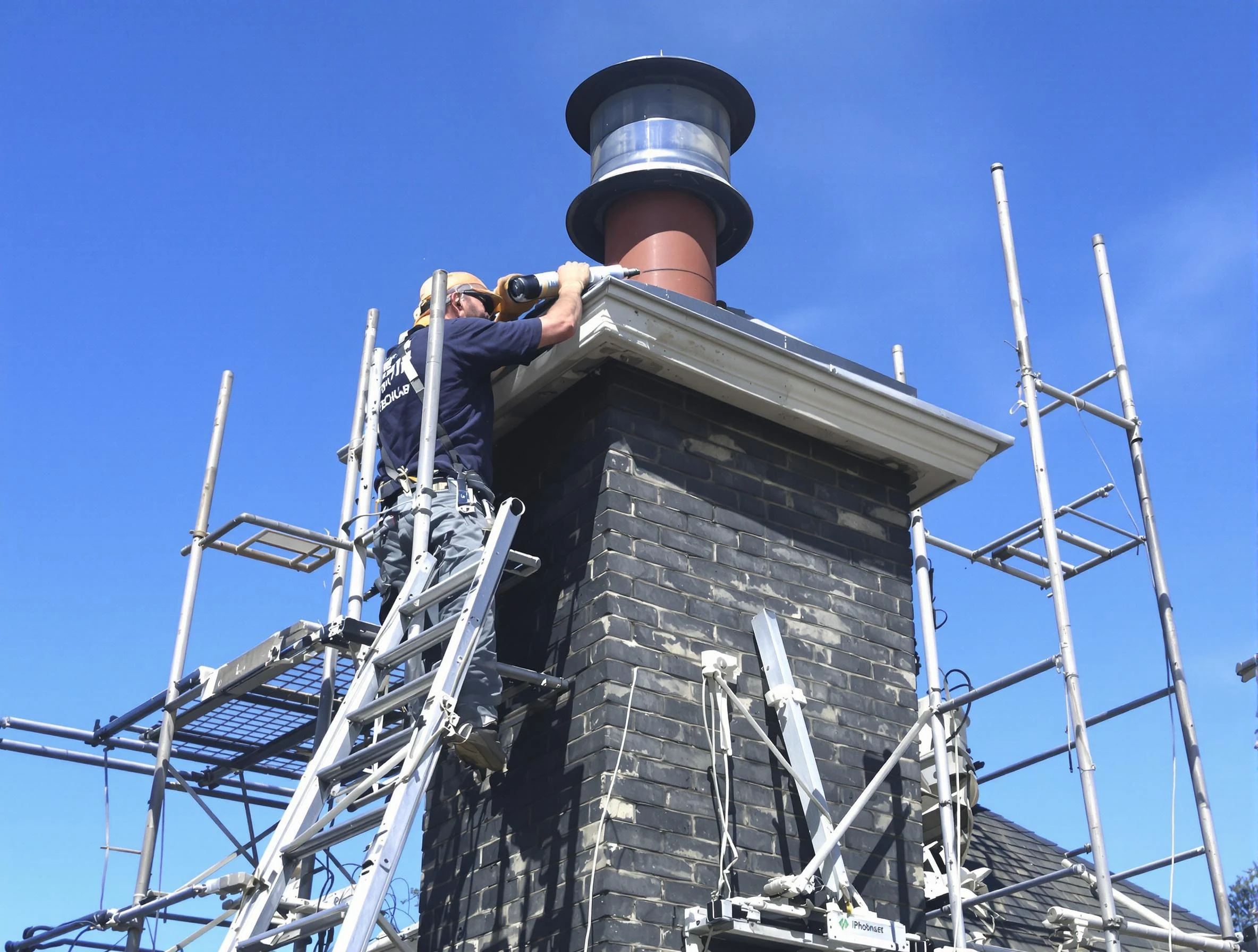 Sturdy chimney crown finished by Fayetteville Chimney Sweep in Fayetteville, GA
