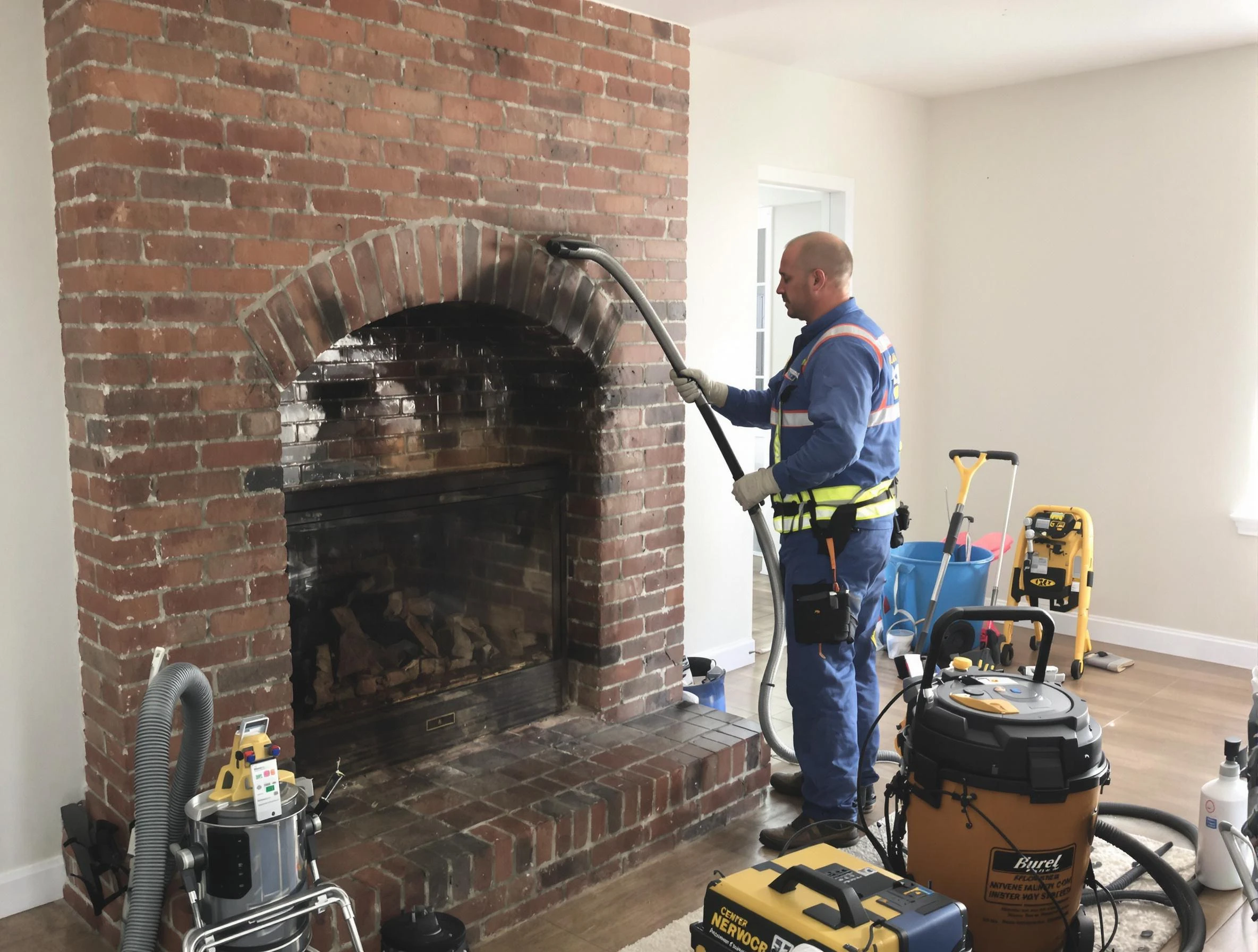 Fayetteville Chimney Sweep expert performing detailed chimney sweep in Fayetteville, GA