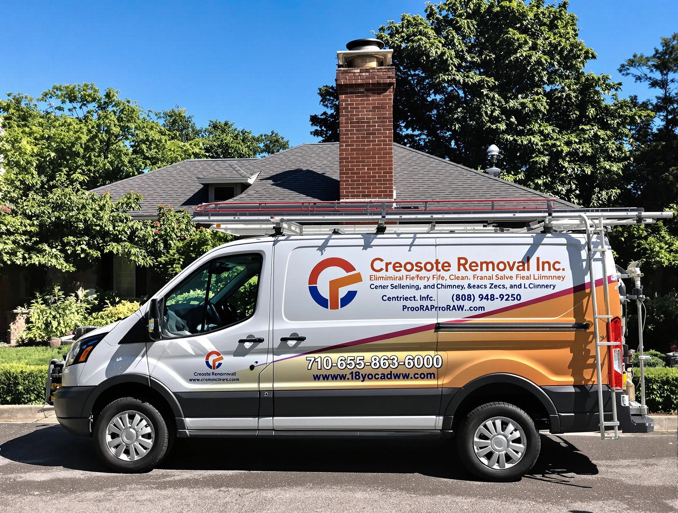 Fayetteville Chimney Sweep technician removing creosote safely in Fayetteville, GA
